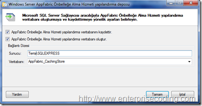 Önbelleğe alma hizmeti yapılandırma deposu