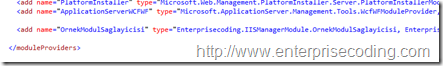 Administrator.Config moduleProviders