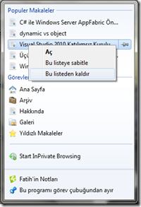 Bir makalenin sıçrama listesinden çıkartılması
