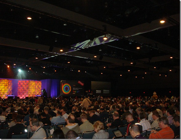 PDC'09 Açılış Konuşmasının yapıldığı salon