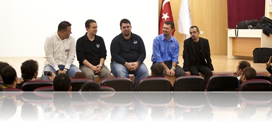 İlk günün sonunda yaptığımız panel'den bir kare