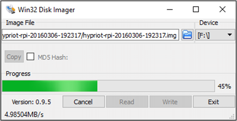 HypriotOS-Win32DiskImager