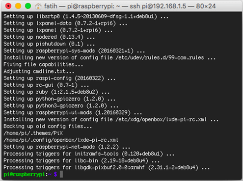 sudo apt-get dist-upgrade komutu ile yüklü paketleri güncelleyin