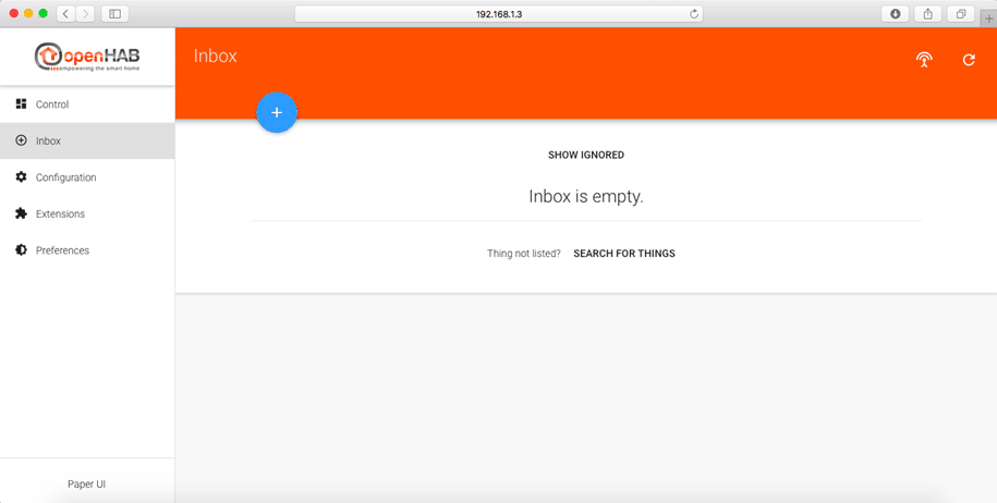 Paper UI inbox sayfası üzerinden yeni cihazınızı ekleyebilirsiniz