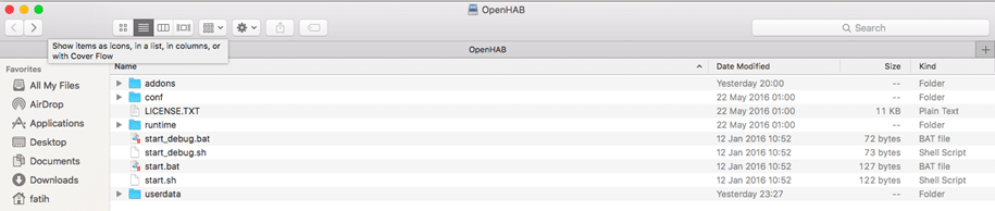 Mac OSX üzerinden Raspberry Pi üzerindeki OpenHAB paylaşımına erişebilirsiniz