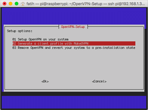 OpenVPN istemci yapılandırması