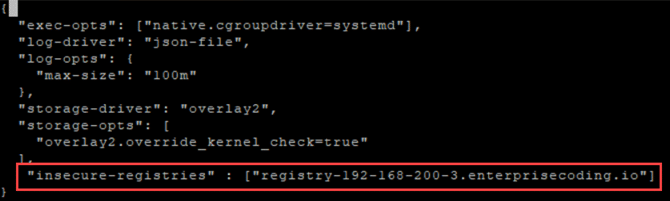 insecure-registries