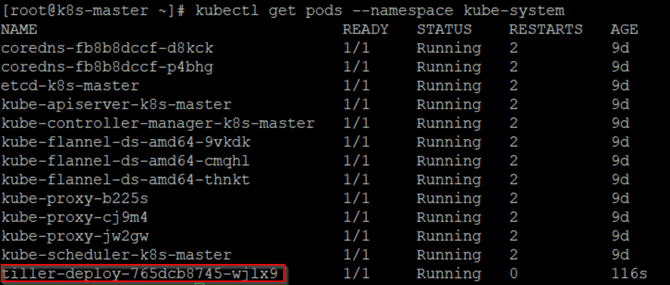 kubectl get pods kube-system