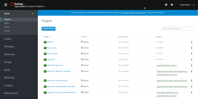 Openshift Console